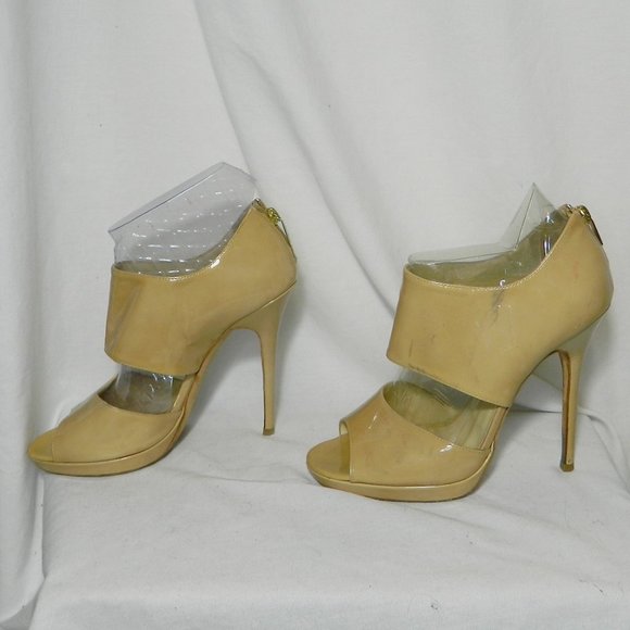 Jimmy Choo Nude Patent Peep Toe Pumps Eu 40 - Picture 5 of 9